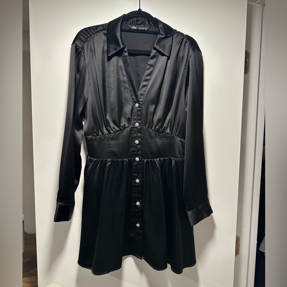Zara satin mini dress